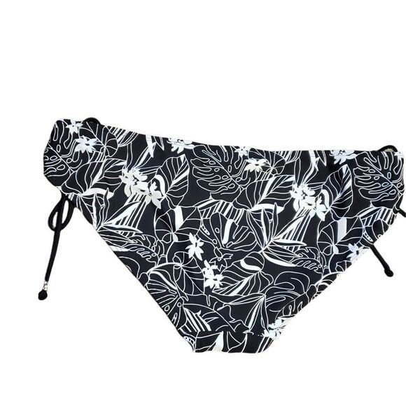 Collections by Catalina Black & White Bikini Bottom Sz L (12/14) - Picture 4 of 12